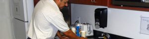 Cleaning lunch room