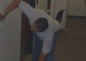 cleaning the wall service picture
